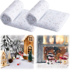 Faux Snow Olget Roll для домашнего и вечеринки в помещении для украшения блеск версии