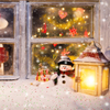 Faux Snow Olget Roll для домашнего и вечеринки в помещении для украшения блеск версии
