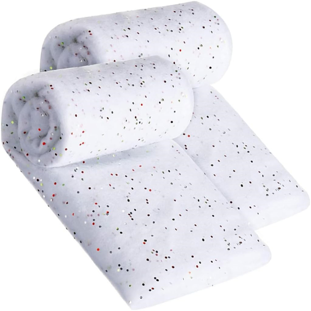Faux Snow Olget Roll для домашнего и вечеринки в помещении для украшения блеск версии