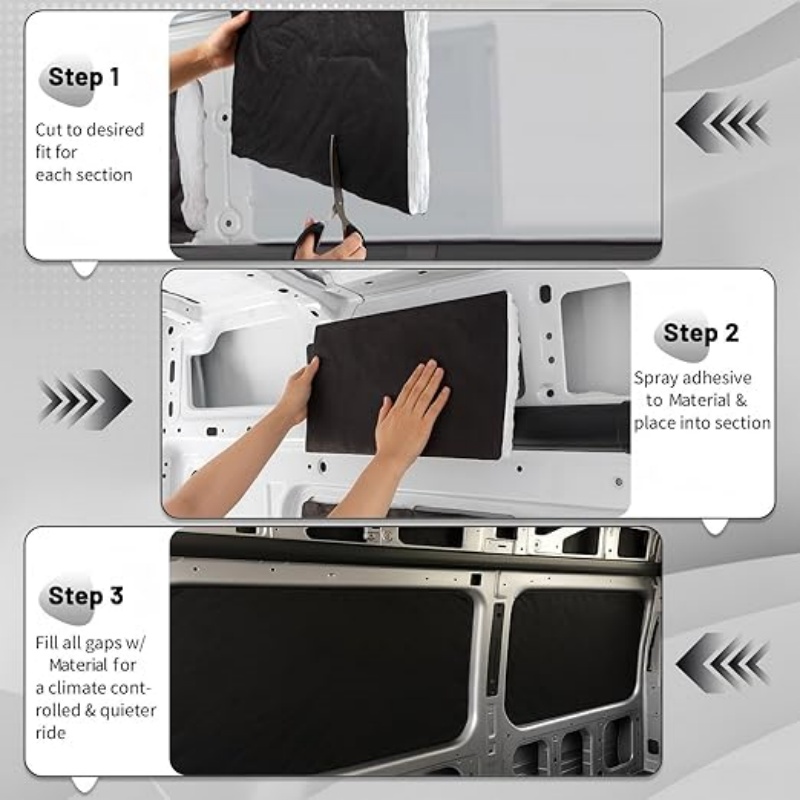 Высокопроизводительный фургон и RV термоизоляционный рулон звукоизоляционный материал черного цвета теплозащитного коврика